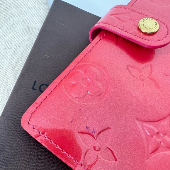 Authentic Louis Vuitton Pink VERNISE Agenda PM - Picture 6 of 12